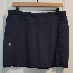Athleta Women's Athletic Skort Navy Blue, size Large, EUC Sporty Activewear